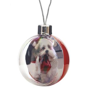 Promotional Printed Insert Christmas Baubles branded with your company logo
