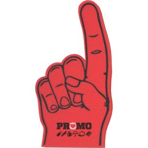 Promotional Foam Fingers Custom Printed with your Logo in Red