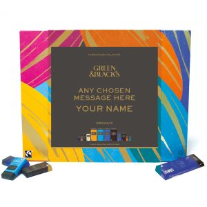 Custom Printed Green & Blacks Chocolate Box with Your Logo