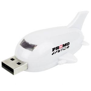 USB Aeroplane Flashdrives in White