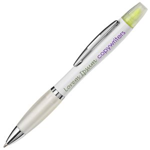 Printed Highlighter Ballpens with full colour print