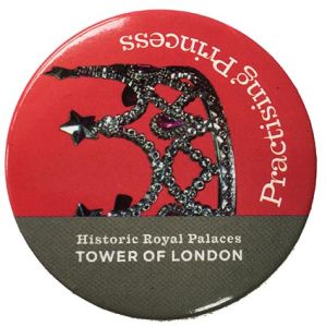 Promotional 45mm Button Badges with campaign artwork