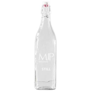 1 Litre Square Swing Top Glass Bottles