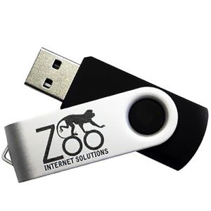 Custom branded 8GB Express Twist USB Flashdrives