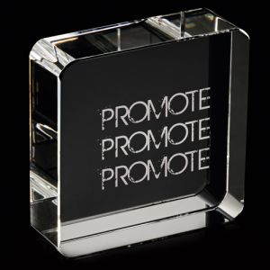 60mm Optical Crystal Square Paperweights