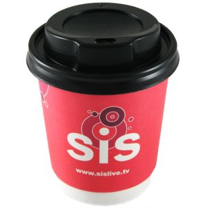 Promotional 8oz Double Wall Paper Cups with logos