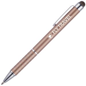 Promotional Deluxe Soft Stylus Ballpens with company logo