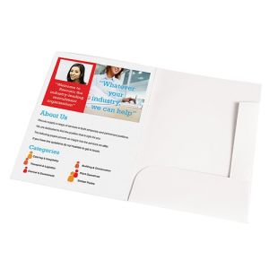 Printed A4 Presentation Document Wallets for conferences