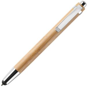 Bamboo Touch Screen Ballpens in Natural