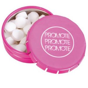 Promotional Click Mint Tins with company logos