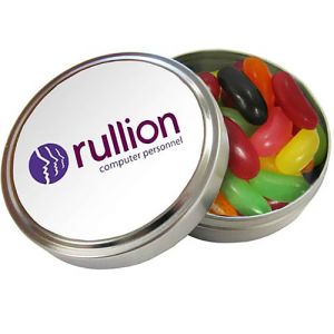 Jelly Bean Pocket Tins in Silver