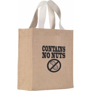 Mini Jute Gift Bags in Natural