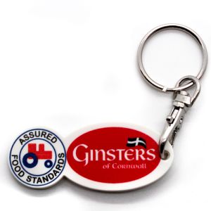 Oval Trolley Token Stick Keyrings
