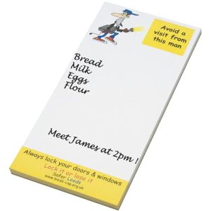 Printed Third A4 Note Pad printed with company design