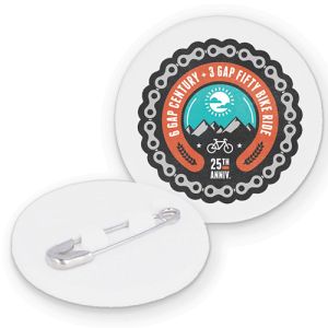 Promotional Recycled Plastic Circle Badges for giveaways