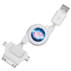 Retractable 3 in 1 Charger Cables