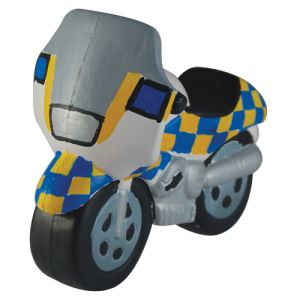 Stress Police Motorbike in Off White/Yellow/Blue