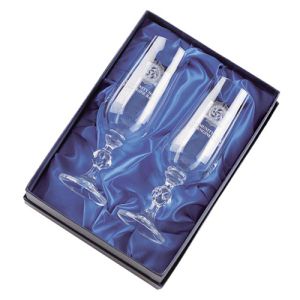 Personalised Traditional Crystal Flute Sets for Corporate Gifts
