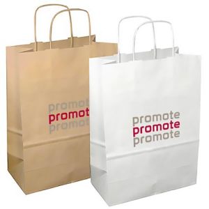 Printed Twisted Paper Handle Carrier Bag for events