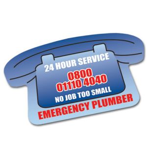 Promotional White Vinyl Stickers printed with company logo