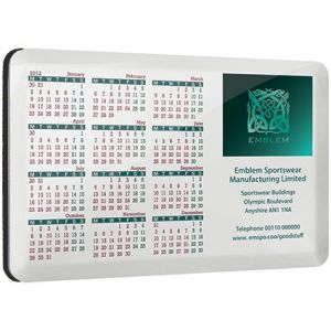 Aluminium Calendar Coasters