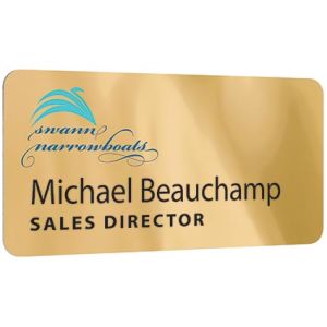 Printed Metal Staff Name Badges for businesses