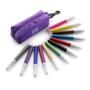 Promotional Felt Tip Pen Set with company logos