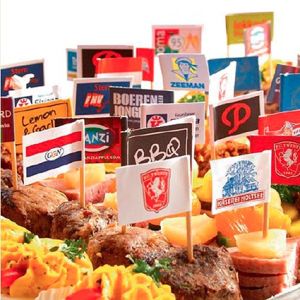 Branded Mini Gourmet Flags for restaurant