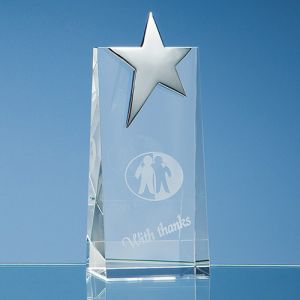 Optical Crystal Rectangle Star Awards