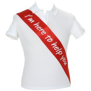Promotional satin sashes for printing with campaign messages