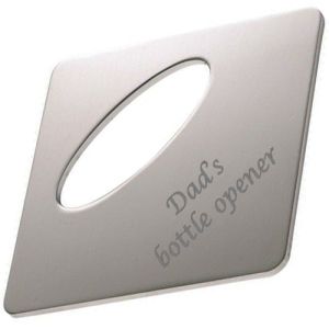 Custom Engraved Stainless Steel Magnet Bottle Openers for kitchens and bars