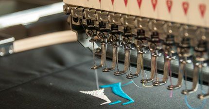 Promotional merchandise embroidery process 