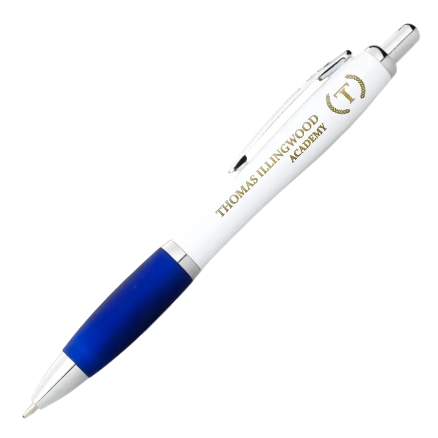 White / Royal Blue