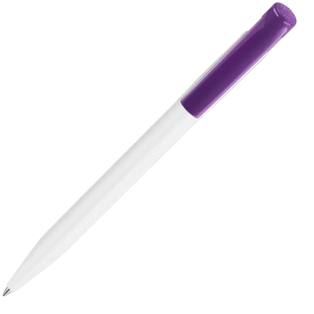 White / Dark Violet