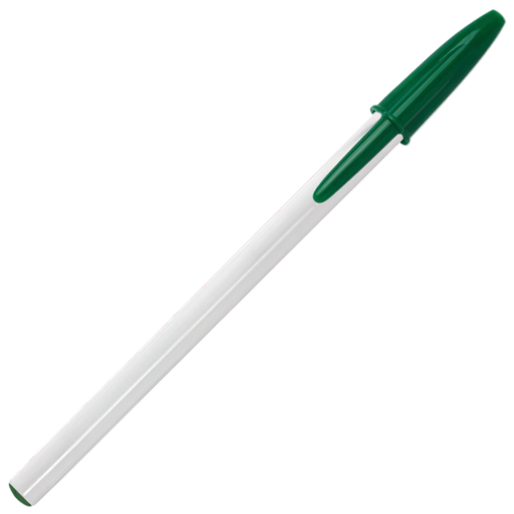 Opaque White / Green