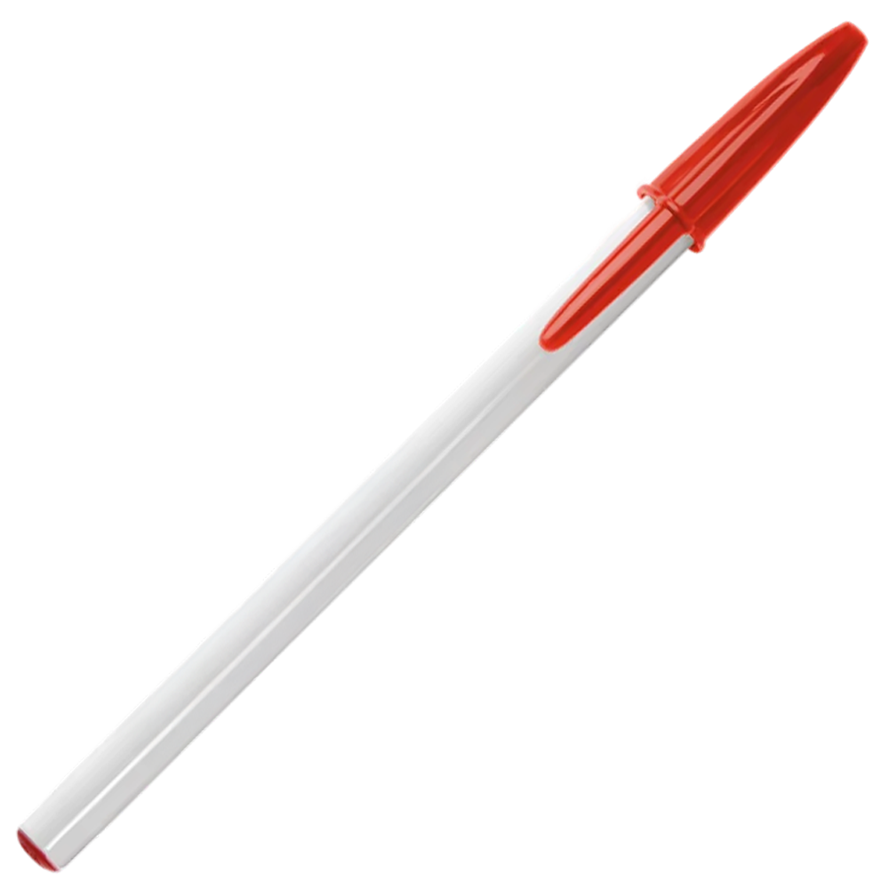 Opaque White / Red