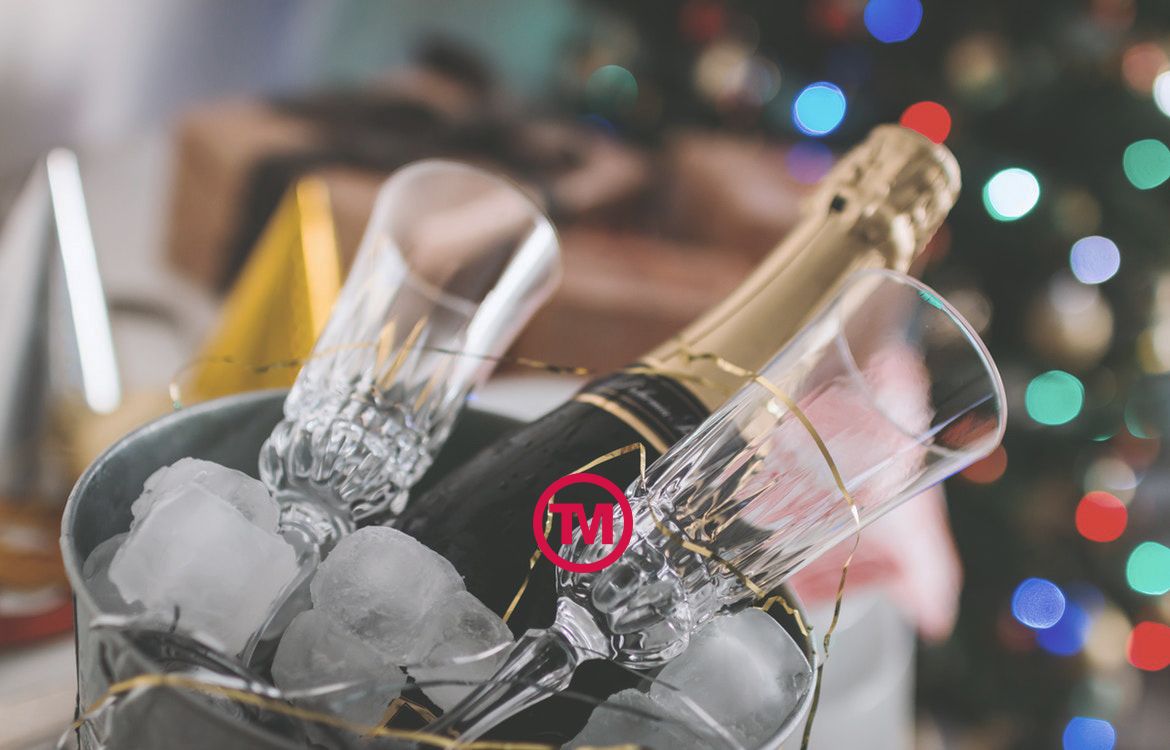 Start The Christmas Festivities With A Bottle Of Promotional Bubbly