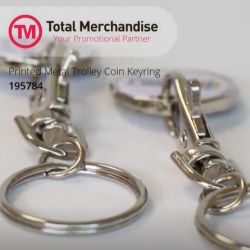 Printed Trolley Coin Token Keyring