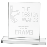 Engraved Medium Rectangle Jade Glass Awards for Corporate Gifts
