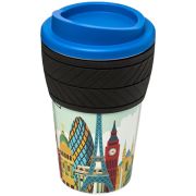 Branded Brite Tyre Grip Americano Reusable Coffee Cups Made & Printed in the UK by Total Merchandise