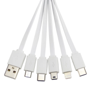 Personalised Smart 6 in 1 Charger Cables printed with your logo from Total Merchandise