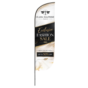 These printed Crest Banner Flags are ideal for generating awareness for your business.