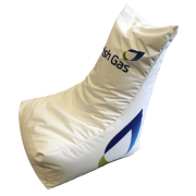 High Back Bean Bag Seats in White