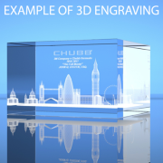 Personalised 3D Engraved Block for Corporate Advertising
