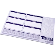 Custom branded 25 Sheet A2 Desk Pads with a full colour printed design from Total Merchandise