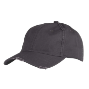 Distressed Chino Caps in Grey