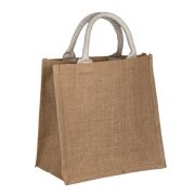 Custom Printed Small Jute Bags in a Natural Colour from Total Merchandise