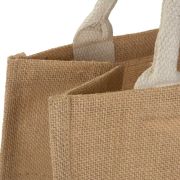 Close Up of Promotional Small Jute Bags from Total Merchandise