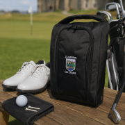 Lifestyle image of the Nylon Golf Shoe Bags by Total Merchandise