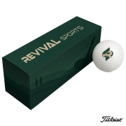 Printed Golf Balls and 3 Ball Boxes in White